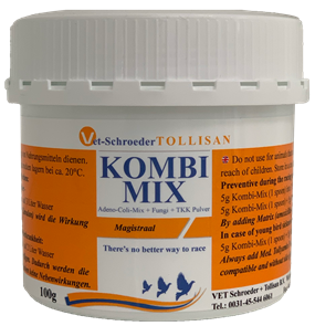 Kombi Mix - antiprotozoal treatment - Trichomonas, Giardia, Cochlosoma - Parasitic -  Avian Medication