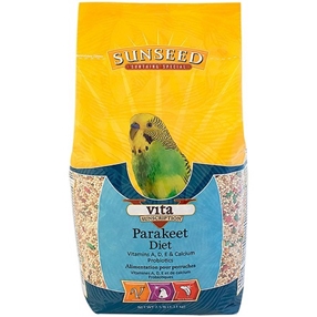 Sunseed Vita Parakeet - Fortified Parakeet Diet - Parakeet Food - Parakeet Supplies