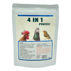 Generic 4 in 1 Powder - Avian Medication - Parasitic - Lady Gouldian Finch Supplies USA - Glamorous Gouldians