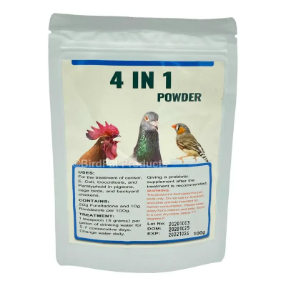 4 in 1  Powder Generic OTC Parasitics powder for sick birds delivered in drinking water