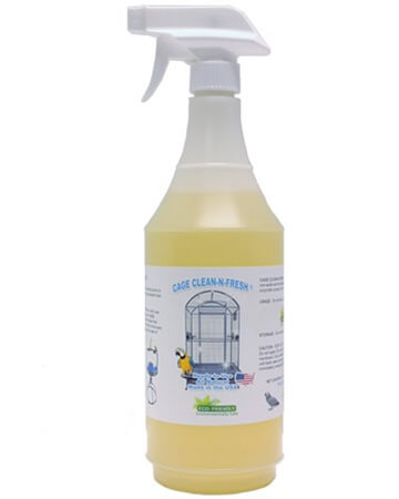 A&E Cages Clean-N-Fresh Cage Cleaner, fresh peppermint scent softens droppings