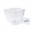 Ara Small Clear Acrylic Parrot Feed Cup - art 253 - 2GR - Hookbill Cage Accessory