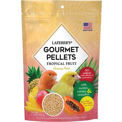 Lafeber's Canary Tropical Fruit Gourmet Pellets -  tropical fruit flavored Canary Food - Pellets - Canary Supplies