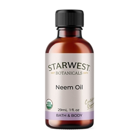 Certified Organic Neem Oil - Starwest Botanicals natural Parasitic, natural anti bacterial and natural antifungal