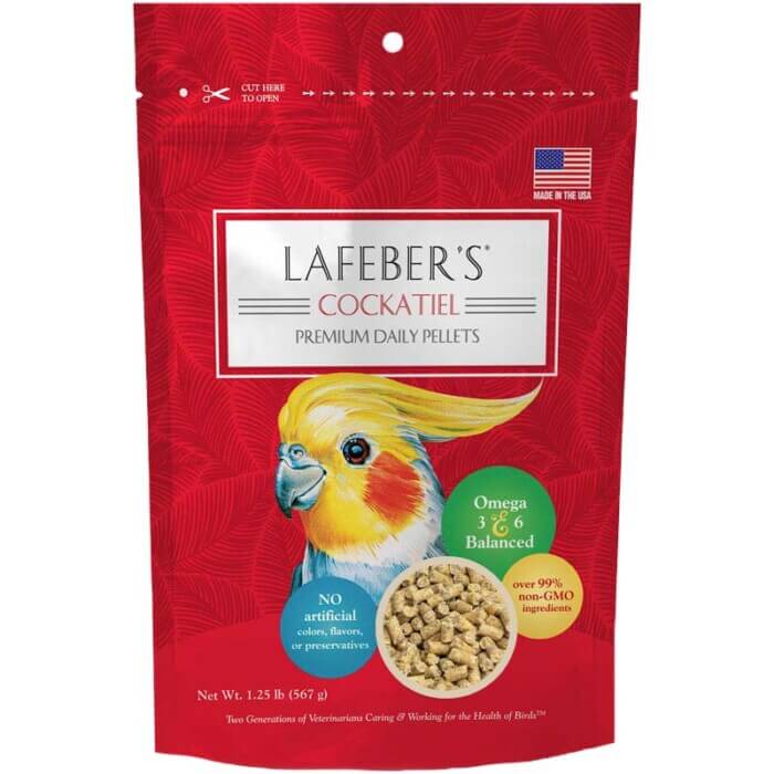 Lafeber Cockatiel Premium Daily Pellets-Non GMO Bird Food-Free of artificial food colors & dyes-Glamorous Gouldians