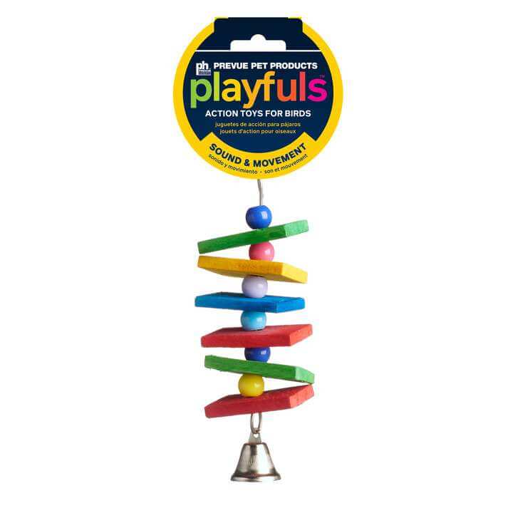 Ding - Prevue Pet Products Playfuls Action Toys for Birds - Lady Gouldian Finch Supplies USA