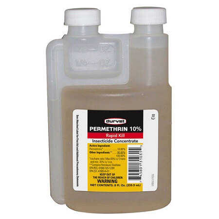 Durvet Permethrin 10% Concentrate Insecticide - Read Warnings before Use - Pest and Insect Control