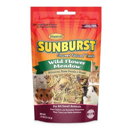 Higgins Sunburst Wild Flower Meadow, Hibiscus, Rose petals and more-Small Animal Treat-Glamorous Gouldians