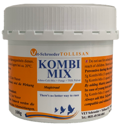 Vet Schroeder Kombi Mix - Three in One for caged birds  - Avian Medication - Parasitic - Glamorous Gouldians