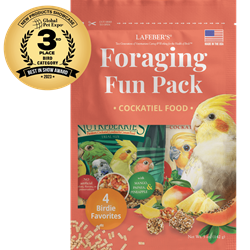 Lafeber - Cockatiel Fun Pack - Non-GMO Bird Food - 4 trial size packs - Lady Gouldian Finch Supplies - Glamorous Gouldians