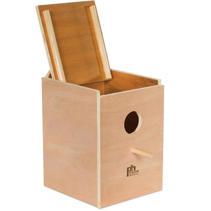 Prevue Pet 1103 Wooden Parakeet Nestbox -  Nests - Bird Breeding Supplies - Lady Gouldian Finch Supplies USA