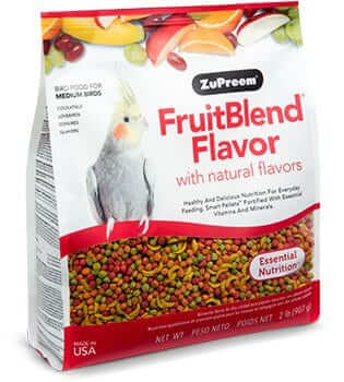 Zupreem Medium FruitBlend Pellets with natural flavors - Bird Food - Lady Gouldian Finch Supplies USA