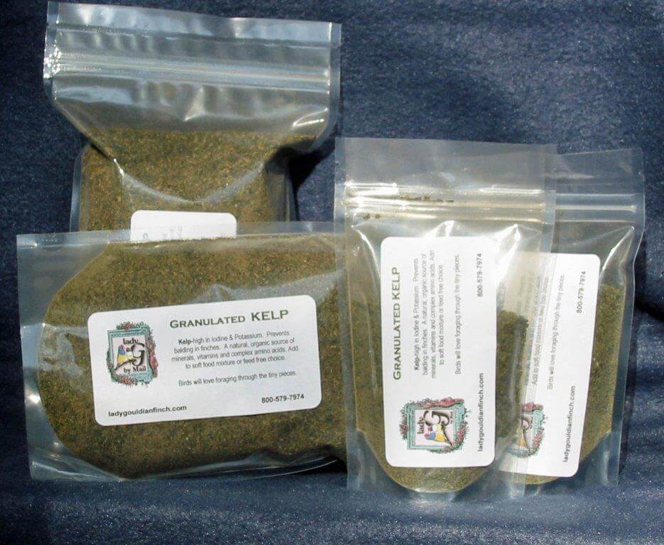 Organic Kelp Granules - Starwest Botanicals - Lady Gouldian Finch Supplies USA - old - Glamorous Gouldians