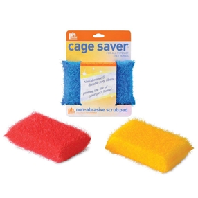 Prevue Pet Plastic Cage Saver Scrubbing sponge - plastic for scrubbing to save cage paint - Cage Cleaning and Disinfecting