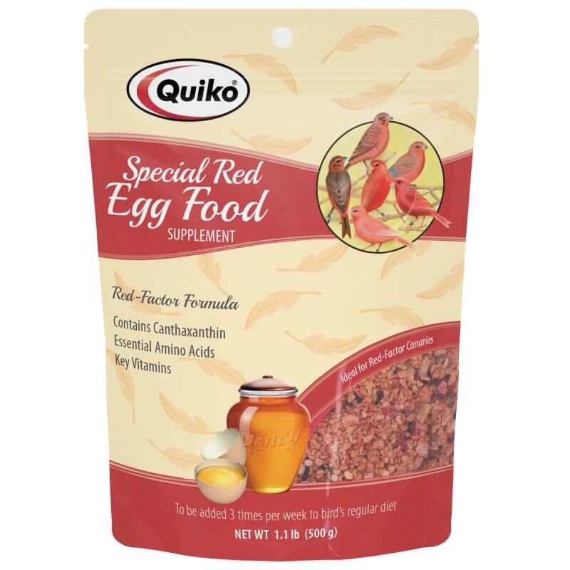 Quiko Special Red Egg Food for Red Bird - Red Bird Nestling Food-Softfood - Finch and Canary Breeding Supplies