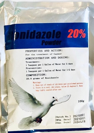 Ronidazole 20% - antiprotozoal treatment in drinking water - Trichomonas, Giardia, Cochlosoma - Parasitic