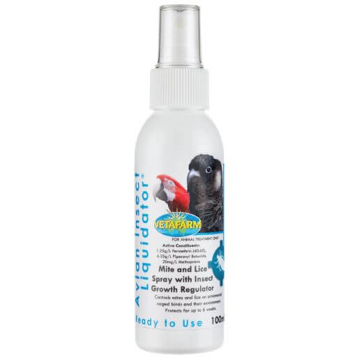 Vetafarm Avian Insect Liquidator Ready To Use Spray - lady gouldian finch supplies - Glamorous Gouldians