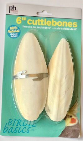 Prevue Pet 1146-2pk of Large Cuttlebones with metal hook-Bird Cage Cuttlebones-6" Long-Glamorous Gouldians