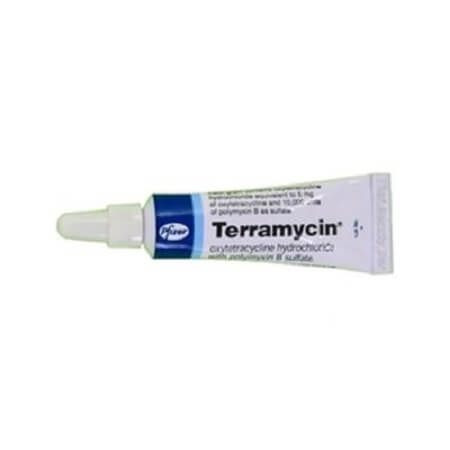 Terramycin Eye ointment - antibiotic opthamalogical cream - Helps with one eye colds - Glamorous Gouldians