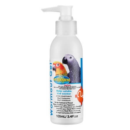 Vetafarm Worm Out Gel - Parasitic wormer - lady gouldian finch supplies - Avian medications - 100ml bottle